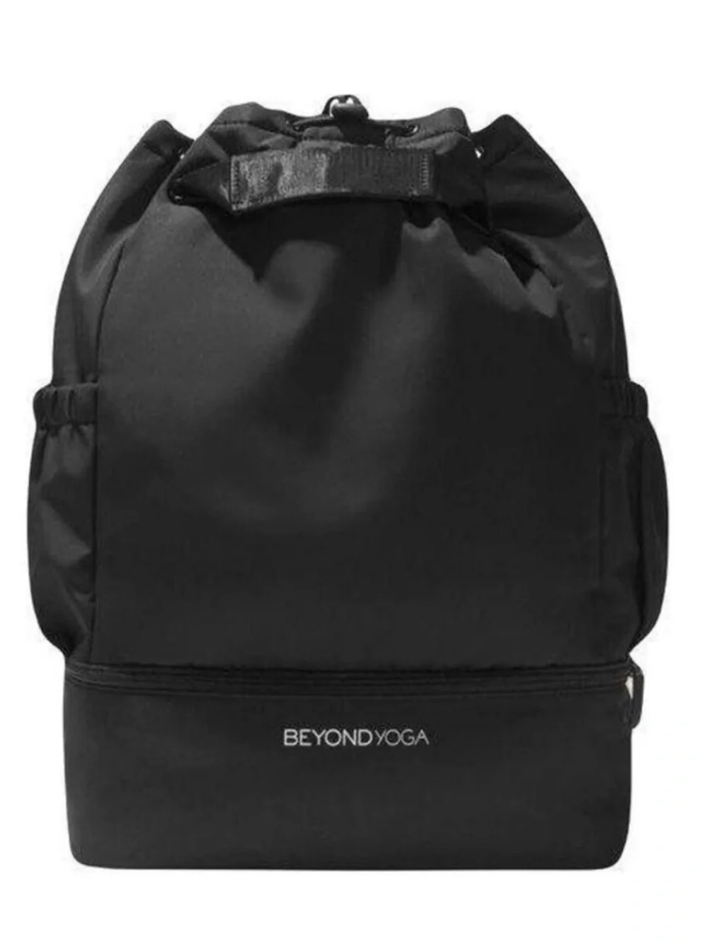 BEYOND YOGA - Convertible Backpack / Gym Bag with bottom zip compartment, BLACK